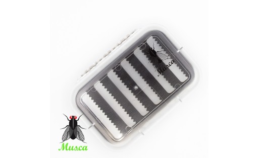 Boite à Mouches MUSCA Petite Mousse 2 Côtés - Pêche